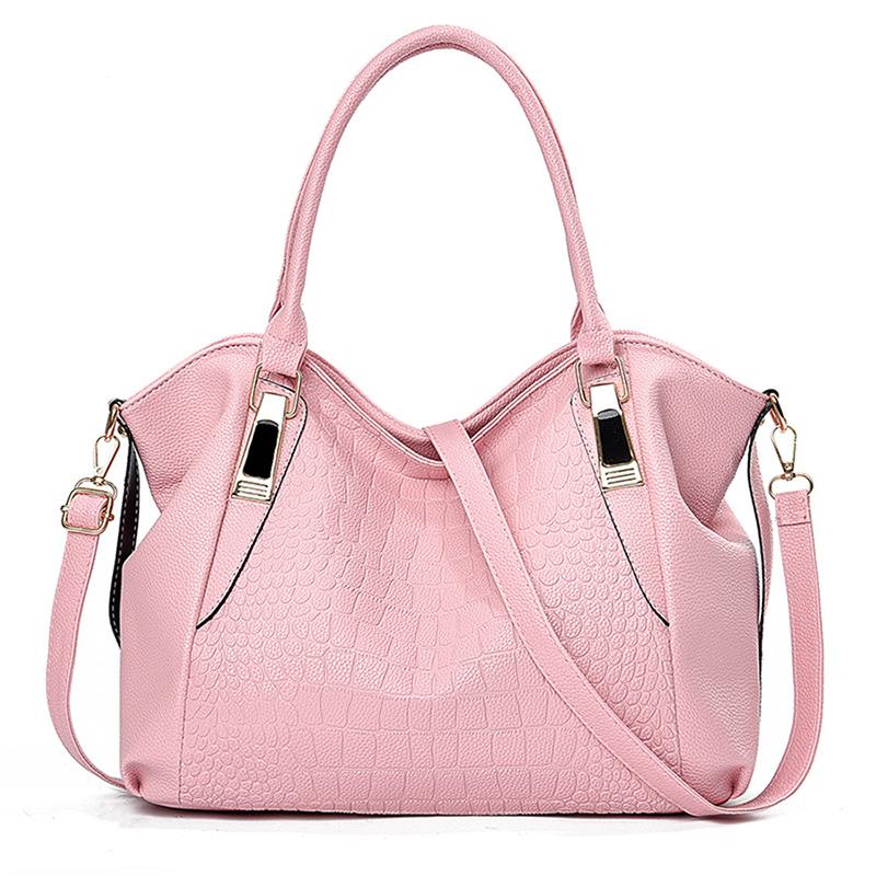 2025 Neue Damenhandtasche aus weichem Leder mit großem Fassungsvermögen im Retro-Stil, einfarbig, Krokodil-Schultertasche, temperamentvoll, Joker, Umhängetasche