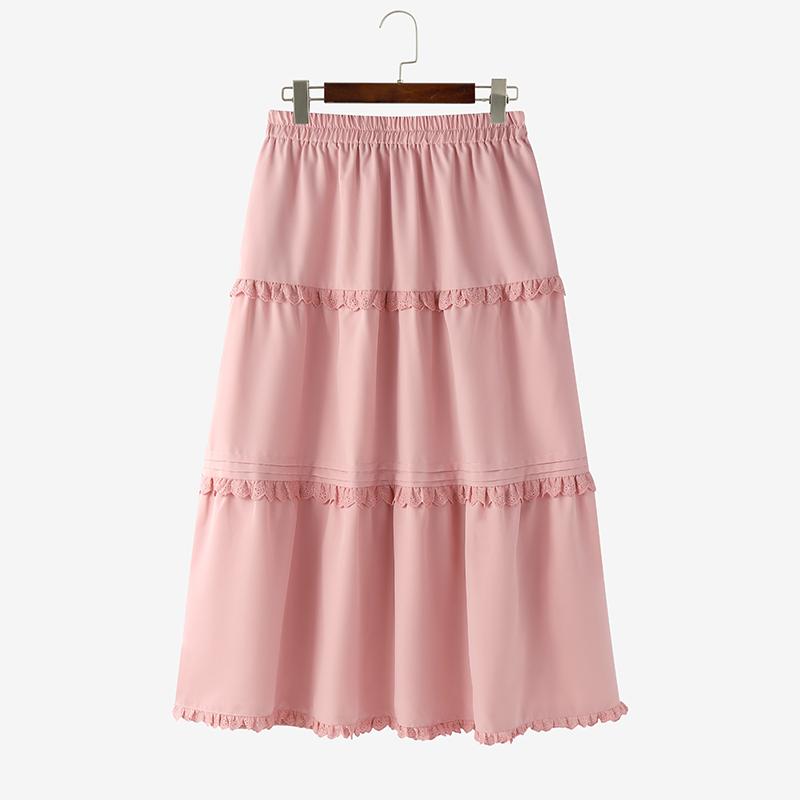 ZANZEA Femei ocazional talie elastică de culoare solidă fuste lungi largi