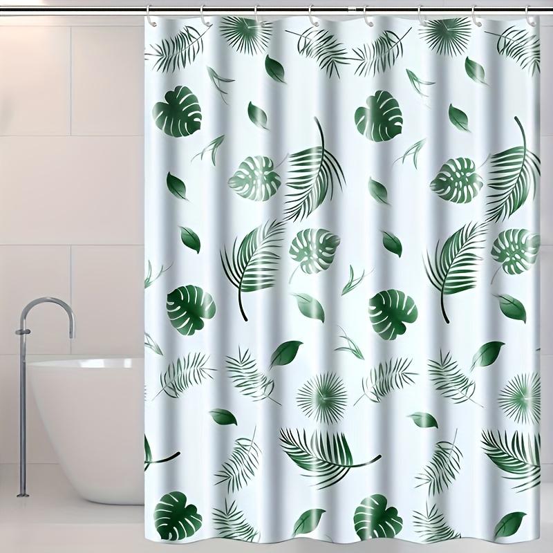 Minimalist Cute Shower Curtain With Hooks Waterproof Mildew Proof Easy Clean Install For Multi-scene Bathroom Bathtub Privacy