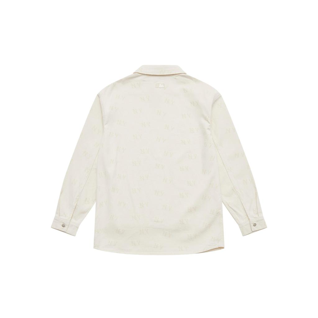 MLB MONOGRAM SS25 Long Sleeved Shirt Unisex Deep Ivory 3ADRM0151-50CRD
