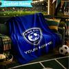 1PC Custom Name Blanket Al Hilal Crest Flannel Blankets Patterns Throw Blanket All-Season Soft Gift for Couch, Bed, Camping, Birthday Gifts