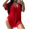Oversized Tshirts for Women Workout Plus Size Tops V Neck Short Sleeve Shirts Casual Loose Fit Basic Tees
