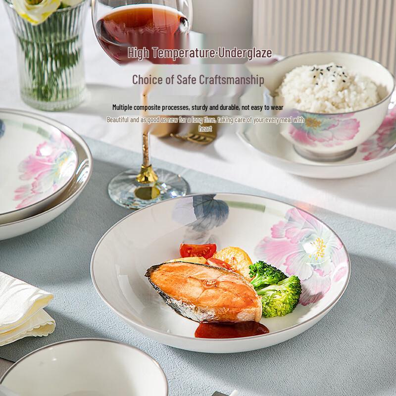 KOBACH Underglaze Porcelain 22-Piece Dinnerware Set