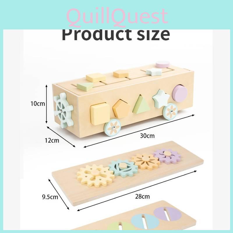 Wooden Educational Car Shape Sorting With Multipurpose Blocks For Early Learning Kids