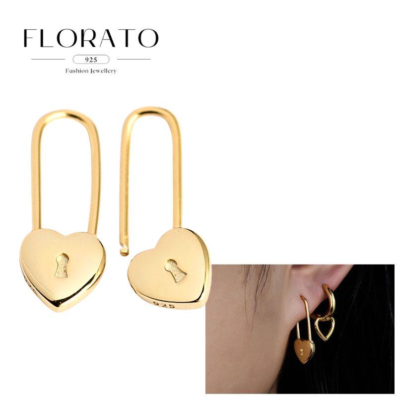 Evil Eye 925 Silver Ear Needle Exquisite Shell Zircon Retro Geometric Pendant Earrings for Women Fashion Party Jewelry