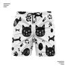 Mens Quick-Dry Swim Trunks With Digital Print Lightweight Beach Shorts Travel Outdoor Sports