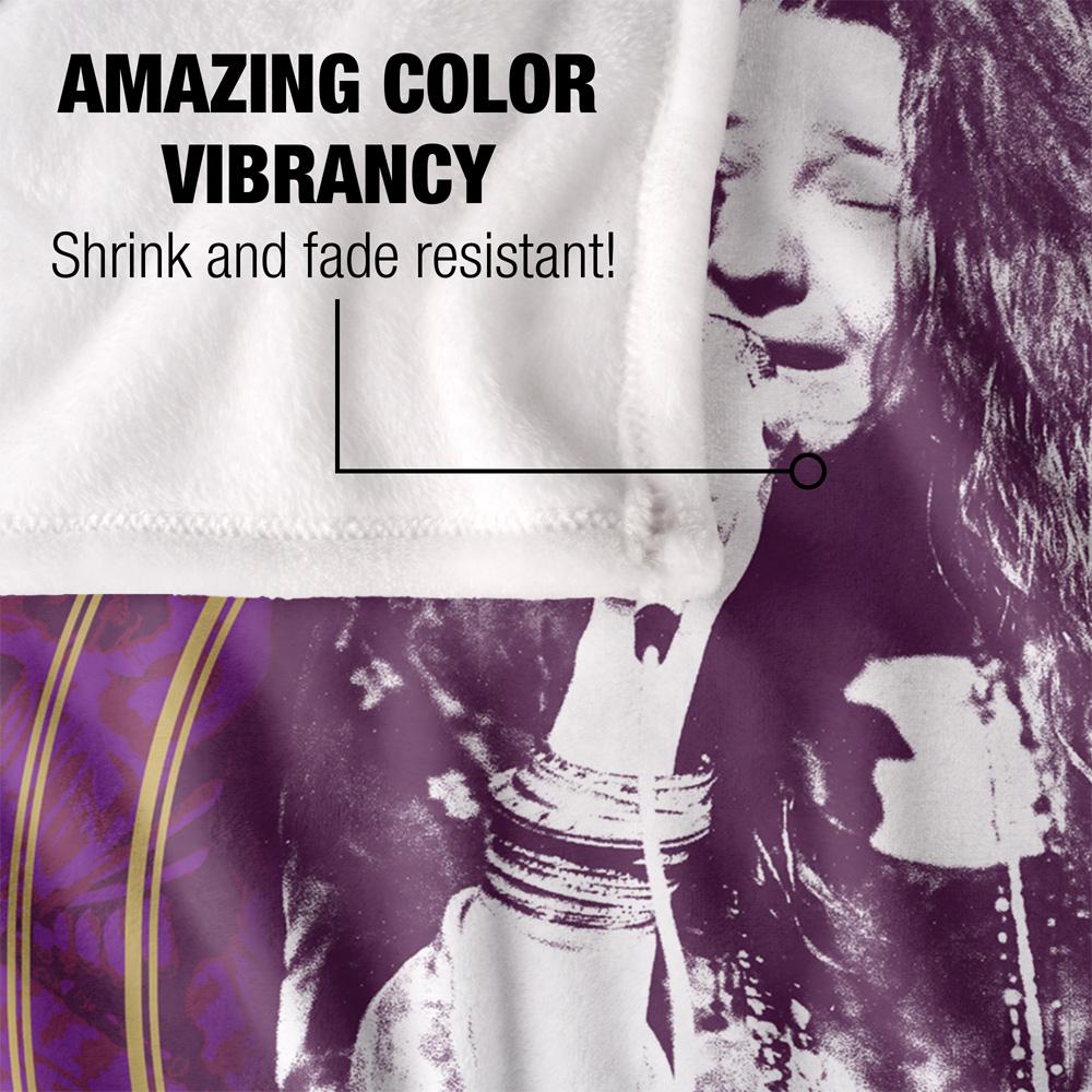 Janis Joplin Silky Framed Supersoft Blanket