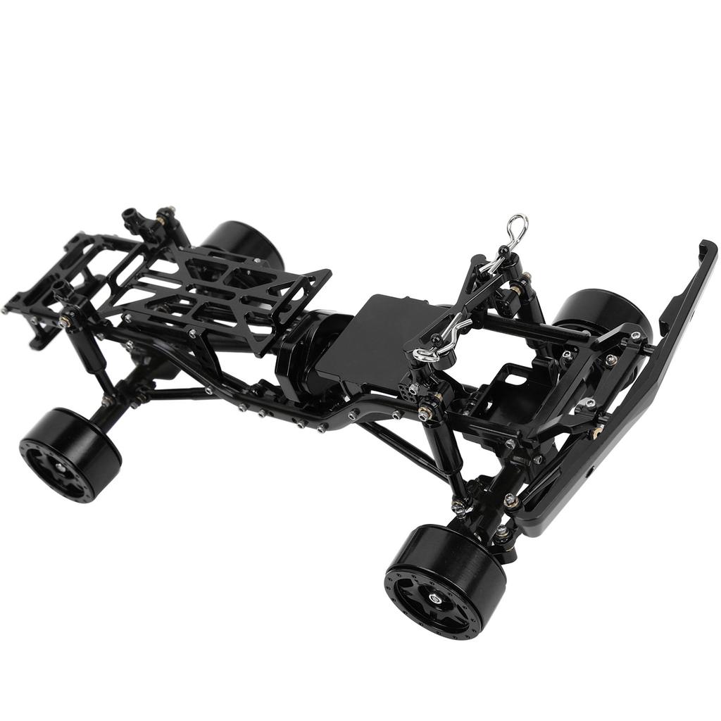 RC Car Chassis Frame Kit Aluminium Alloy Frame with Wheel Hubs for   SCX24 C10 1/24 RC Car