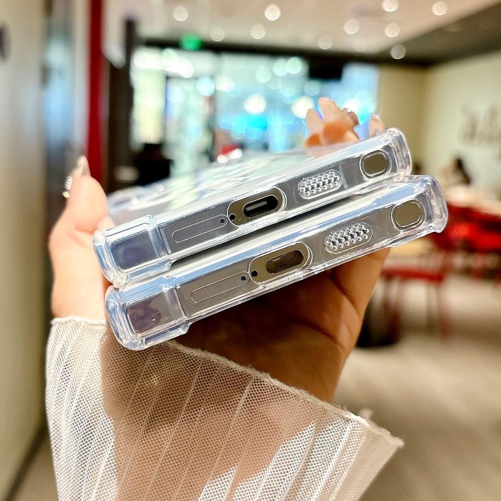 For Magsafe Clear Shockproof Silicone Case For Samsung Galaxy S25 S24 S23 Plus Ultra FE Magnetic Camera Protection Soft Cover