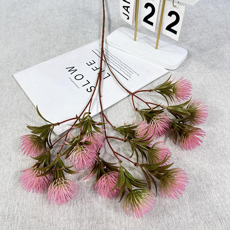 

Wedding Flower Artificial Hotel Restaurant Desktop Decoration Room Ornament Pink Purple