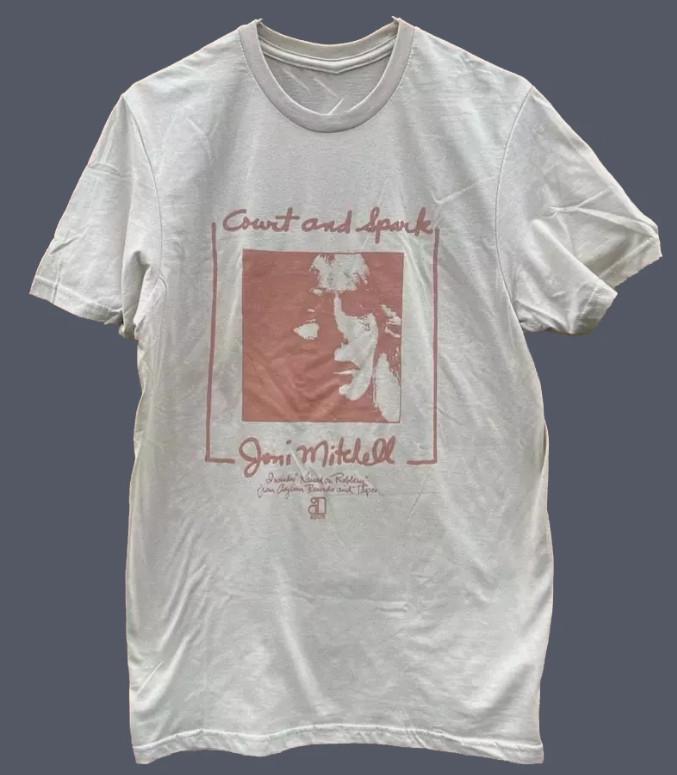 Joni Mitchell Court And Spark White Tee Unisex S to 5XL TShirt Unisex T-Shirt S