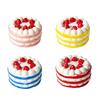 Strawberry Cake Design Simulation Food Toy Color Random Slow Rising Toy  For Adults