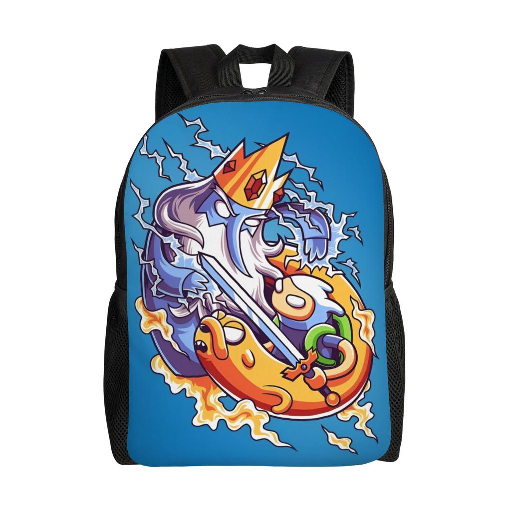 Adventures Anime Times Backpack for Women Men School College Students Bookbag Fits 15 Inch Laptop Cartoon Bags