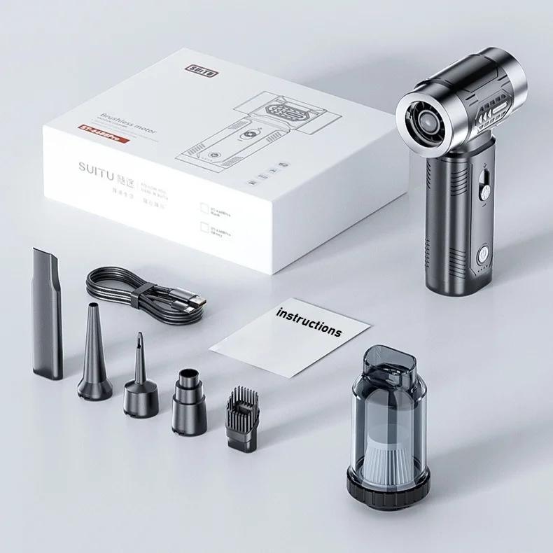 

Воздуходувка Беспроводной Автомобильный Пылесос Турбовентилятор Сушилка Мини Турбовентилятор Бесщеточный Мотор Ручной Канальный Вентилятор Портативная Зарядка Чистка Сушилка чёрный