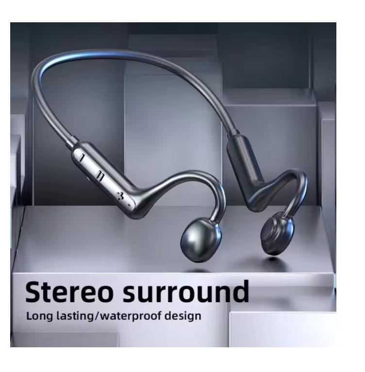 2025 NEW Real Bone Conduction Sport Headphone Wireless Earphone Bluetooth-Compatible Headset Hands-free with Mic for Running