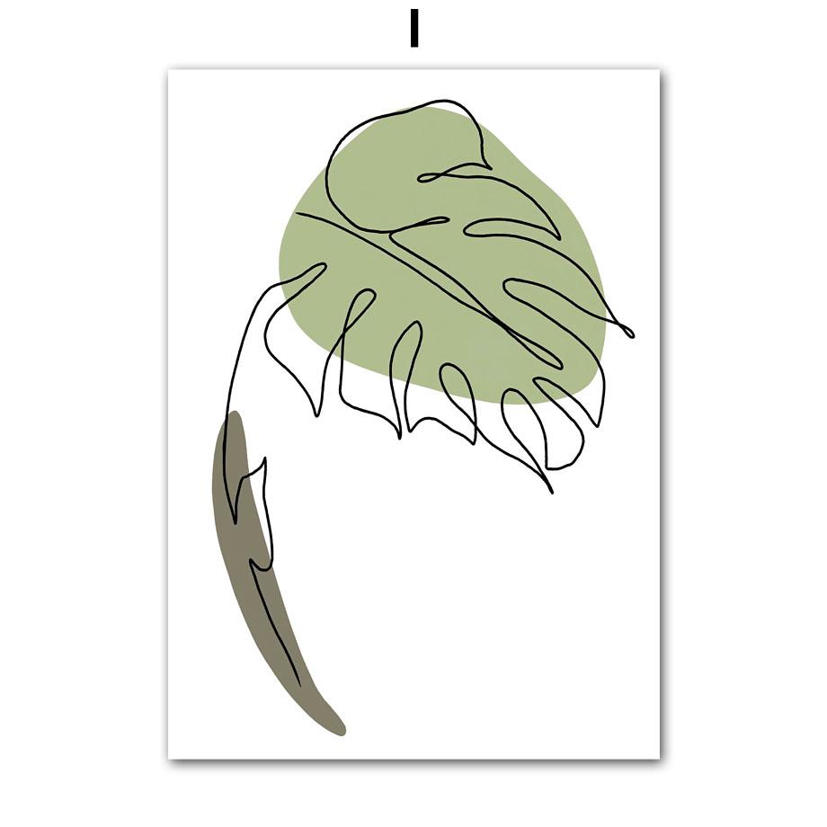 Green Mountain Waterfall Forest Leaves Landscape Posters And Prints Wall Art Canvas Painting Pictures For Living Room Home Decor