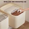 Pet Food Storage Container with Measuring Cup Airtight Pet Food Storage Barrel Capacity Grain Storage for Pet for Efficient