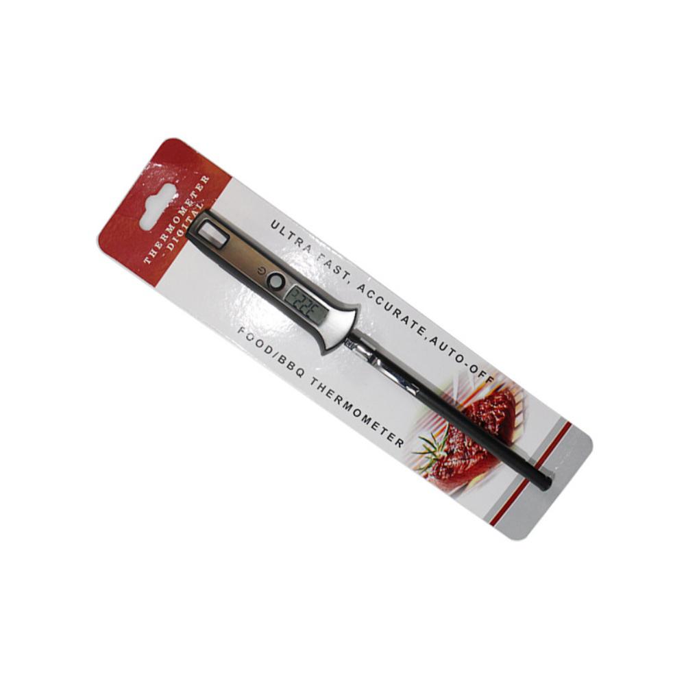 Electronic thermometer with digital display and highprecision detachable probe for cooking meat steak barbecue and poultry