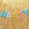 2M-3M Champagne Gold Matte Party Backdrop Fringe Tinsel Foil Curtains Adult Happy Birthday Wedding Decoration Photo Booth Drape