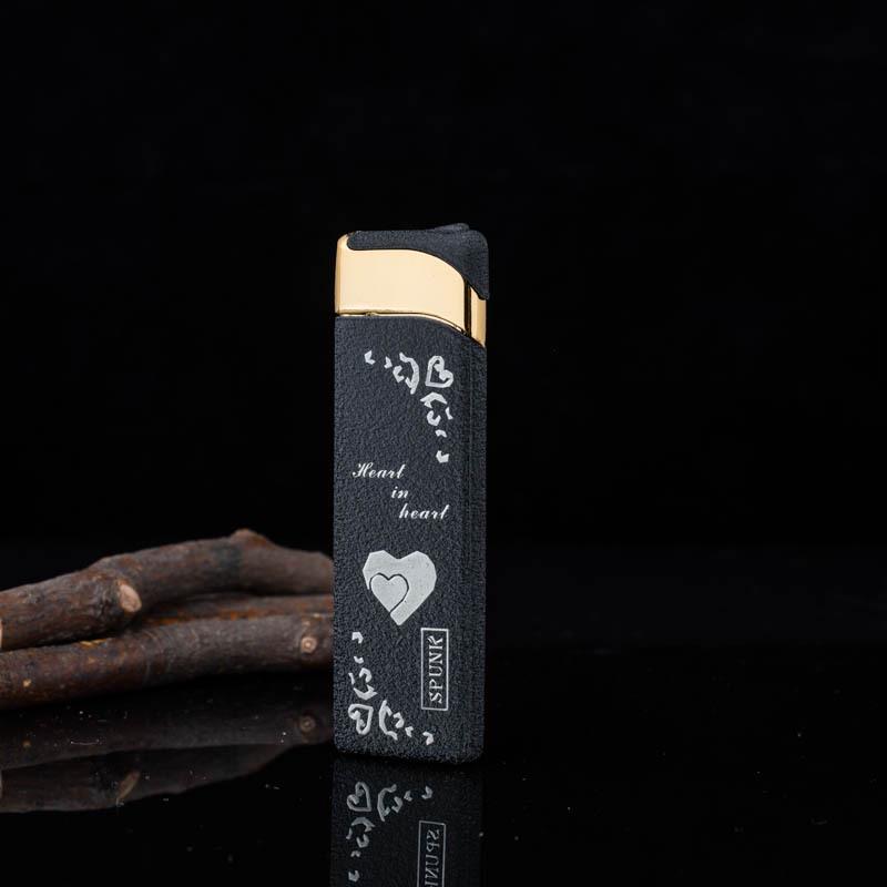 Personalized Engraved Frosted Windproof Lighter - Men's Gift, Small & Portable.
