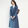 Women's Mid-Length Double-Faced Wool Coat with Belt - 2025 Autumn/Winter Collection