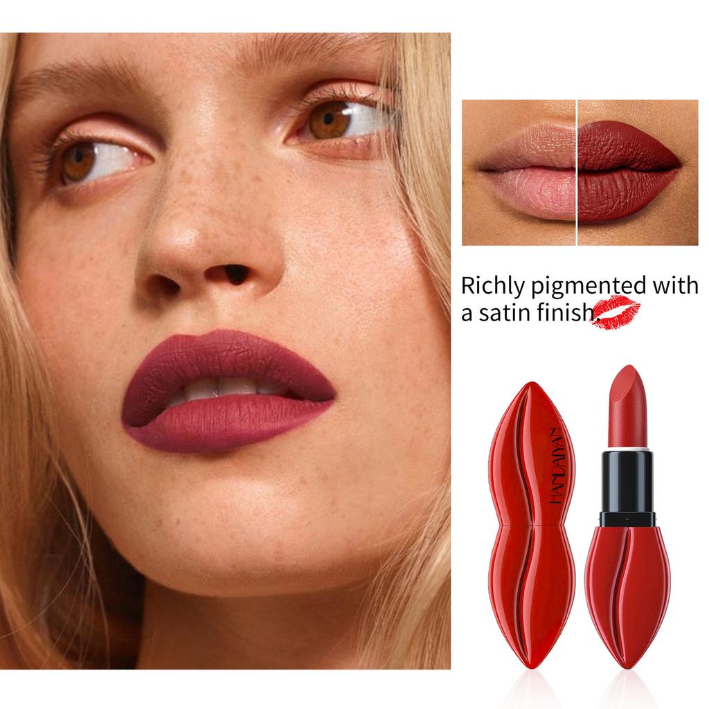 Rossetto Opaco 6 Colori Colori Pieni e Ricchi Idratazione Naturale Confortevole Texture Fine e Liscia Lunga Durata e Facile da Applicare