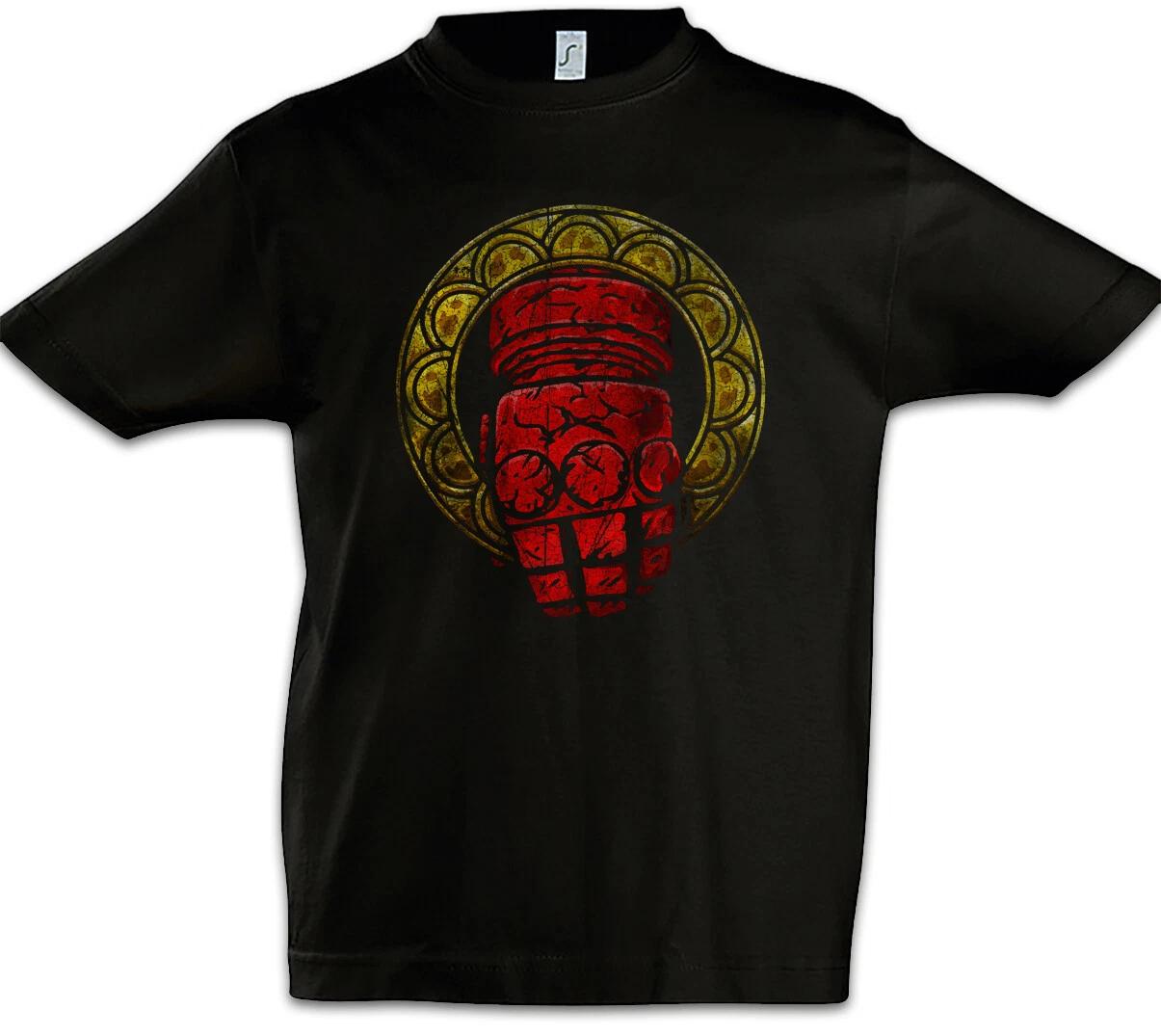 Hell Hand Kids Boys kids boys T-Shirt Sign Symbol Logo Boy 130