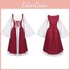 Viktorianisches Mittelalterliches Damenkleid für Cosplay und Partys