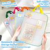 Waterproof Mesh Zipper Pouch Bag EVA Transparent File Bag Tutoring Bag  School Office Supplies