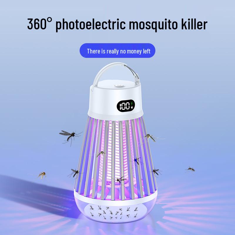 Outdoor & Indoor Electric Mosquito Killer Lamp with Purple Light - Ideal for Camping