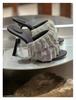 Fashion 2025 Star style Luxury Rhinestones Women Sandals Elegant stiletto High heels Slingback Gladiator sandals Summer Party Prom shoes