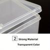 1pc Clear Plastic Nail Tool and Cosmetic Organizer Box, Countertop, Lightweight Storage Solution for Manicure Supplies