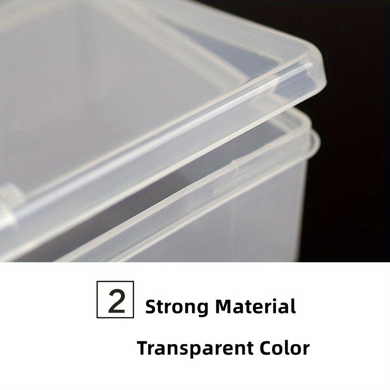 1pc Clear Plastic Nail Tool and Cosmetic Organizer Box, Countertop, Lightweight Storage Solution for Manicure Supplies