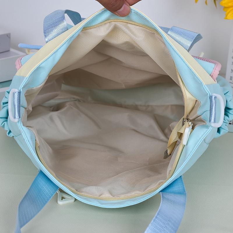 Popular New Large-capacity Shoulder Bag Simple Contrasting Color Messenger Tote Bag