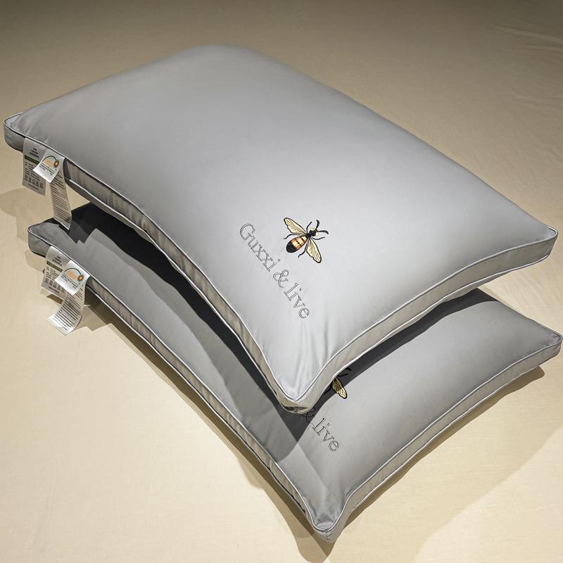 Full Cotton Pillow Core Soy Fiber Pillow Pure Cotton Three-dimensional Single Neck Protection Pillow Five-star Hotel Pillow