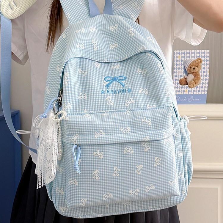 Schoolbag wholesale high-value campus junior high school students schoolbags ins cute, primary school students grades 1-1 multi-compartment backpack