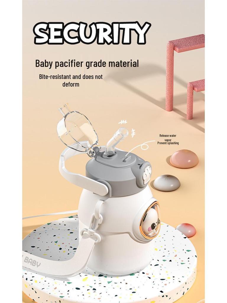 2025 Izolovaná nerezová dětská láhev na vodu s víčkem otevíraným jedním tlačítkem