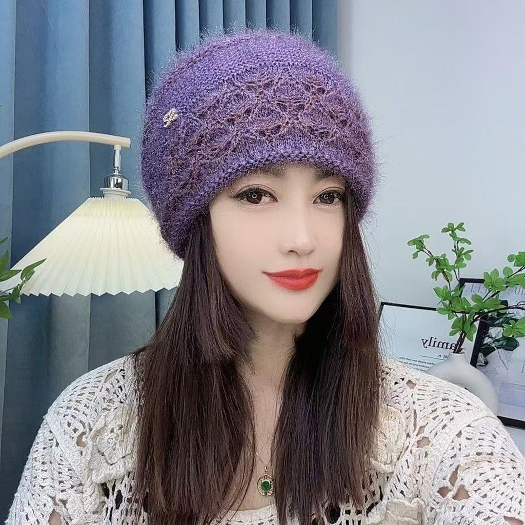 Fashion Hats Winter New Arrival Double-layer Handmade Knit Beanie - Extra Thick and Warm for Women