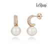 [LsSHOP] 14K Harmony Volume Pearl Earrings (Gold Plated)_LJ5105BRE