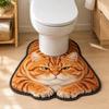 Non-slip Bathroom U-shaped Mat Quick-dry Bath Mat Novelty Toilet Floor Rug  Bathroom