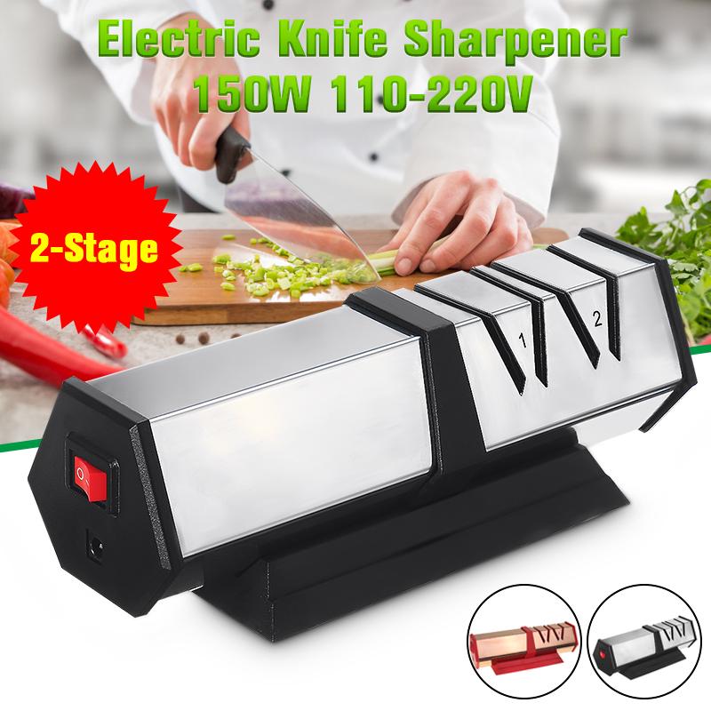Professional Stainless Steel Electric Knife Sharpener 2 Stage Electric