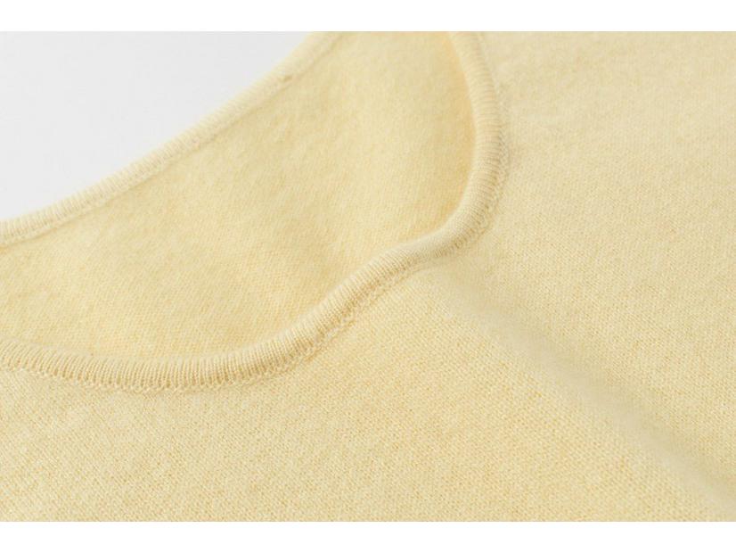 Simple Cashmere U-Neck Sleeveless Knit Camisole - Women's Autumn/Winter Warm Base Layer