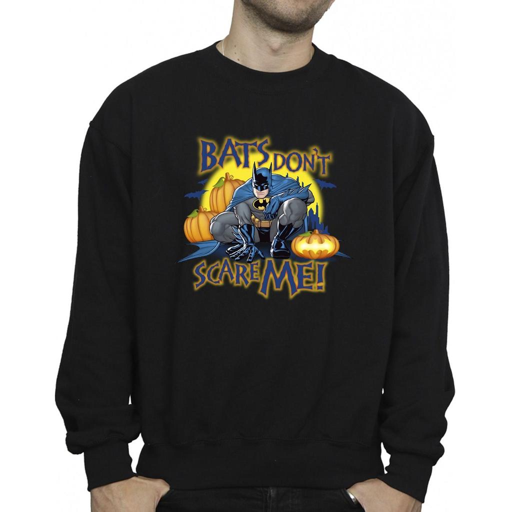 DC Comics Men's Batman Bats Don't Scare Me Sweatshirt