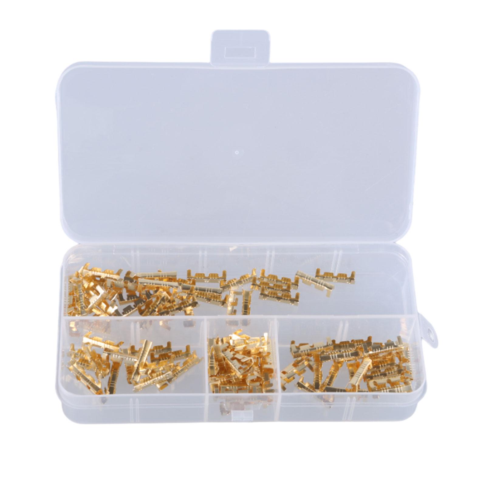 

Упаковка з 50 паралельних швидкоз’єднувальних дротяних з’єднувачів Латунні луджені обтискні роз’єми для електриків 100