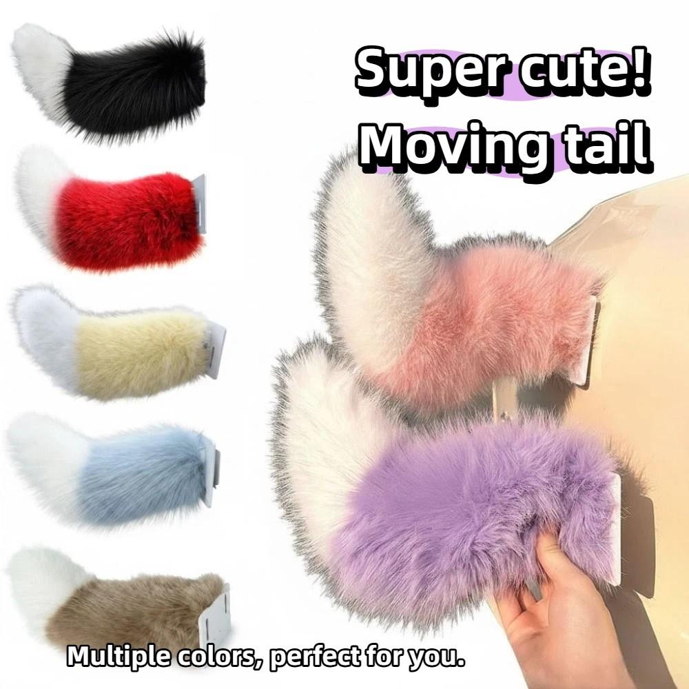 Telecomando Adesivo Coda Che Scodinzola Peluche Soffice Peluche Coda Che Scodinzola Decorazione Esterna Auto