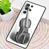 Musical Notes Violin Classical Soft Silicone Phone Case For Samsung Galaxy Note 10 Pro S26 S25 S24 S23 S22 S21 Plus Ultra Cover