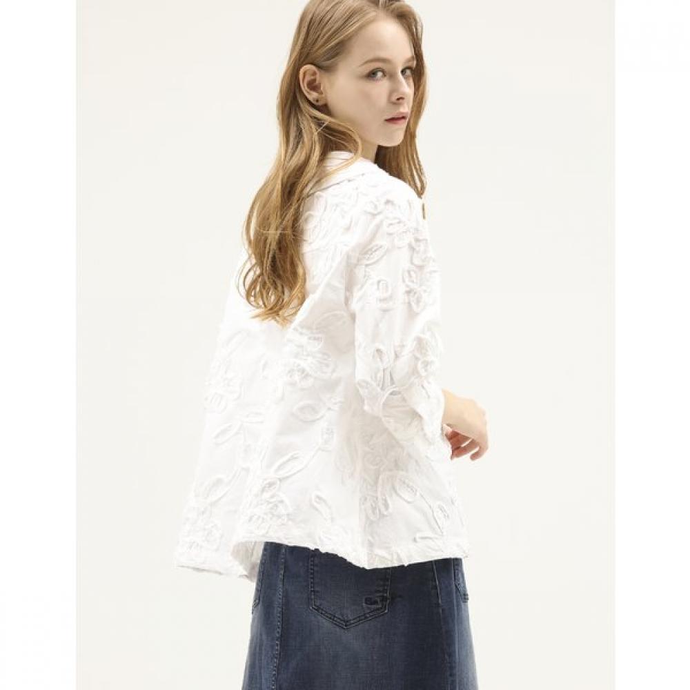 SON JUNG WAN Flower Embroidery String Shirt Zdr6161051