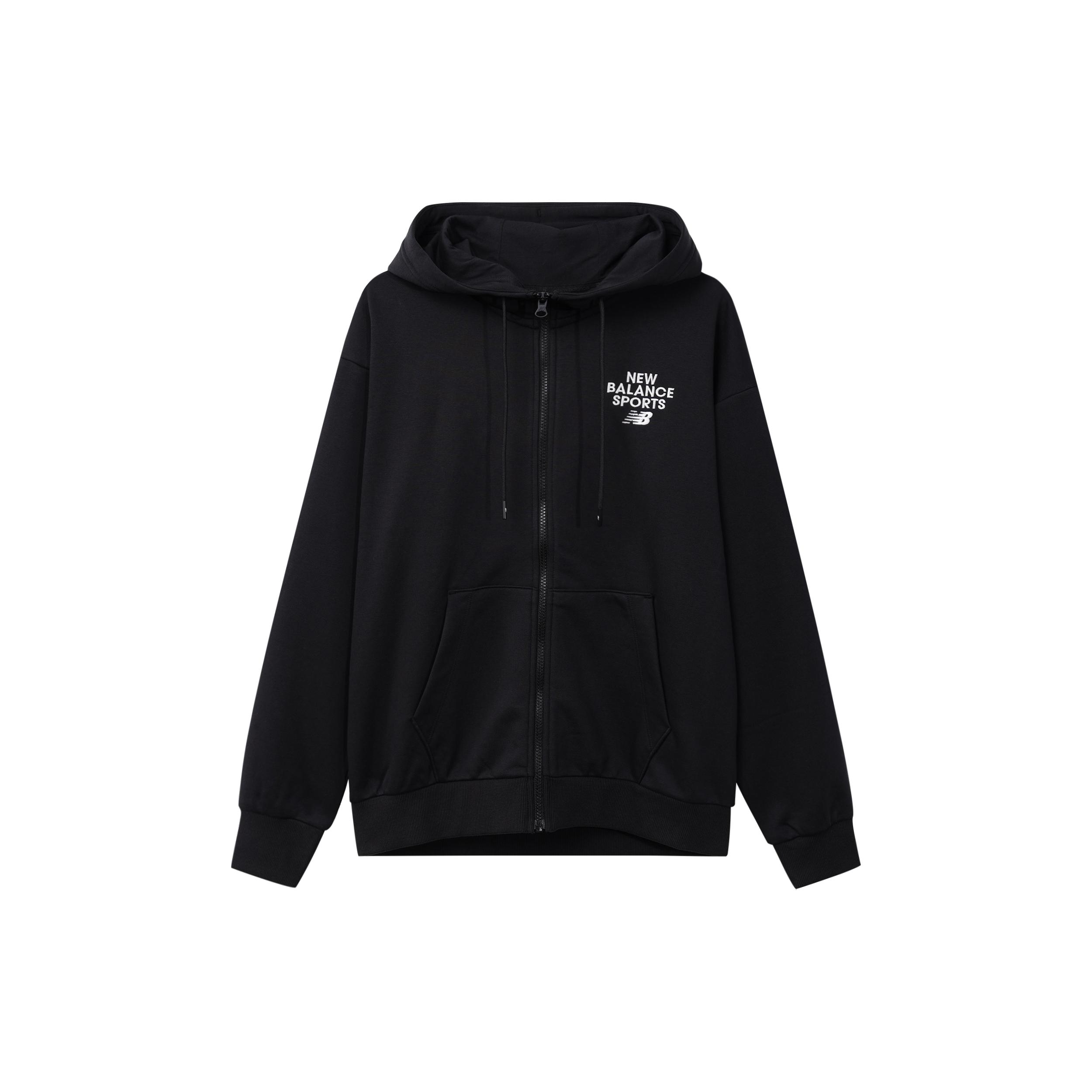 Куртки New Balance Унисекс Черные С капюшоном Умеренные Другие 6DD12033-BK S