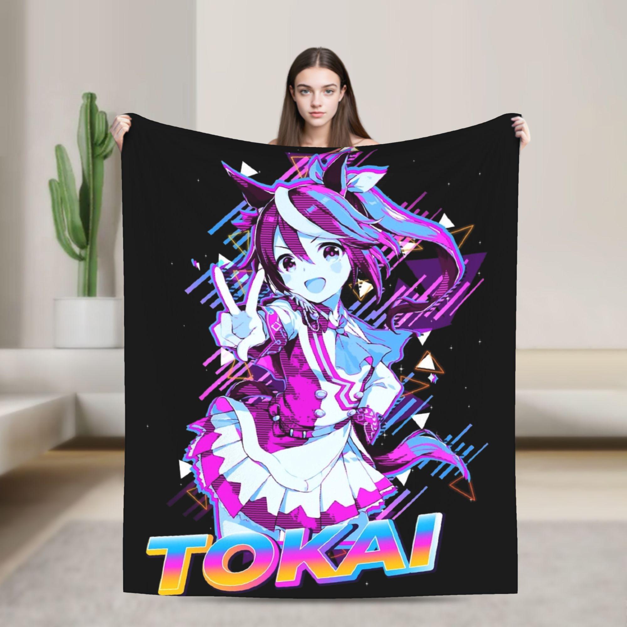 

Agnes Tachyon Uma Musume Blankets Fuzzy Funny Soft Throw Blankets for Home All Season 200x150cm 80x60in