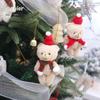 Cross-Border Christmas Bear Onesie Scarf: Cute Tree Decoration Pendant